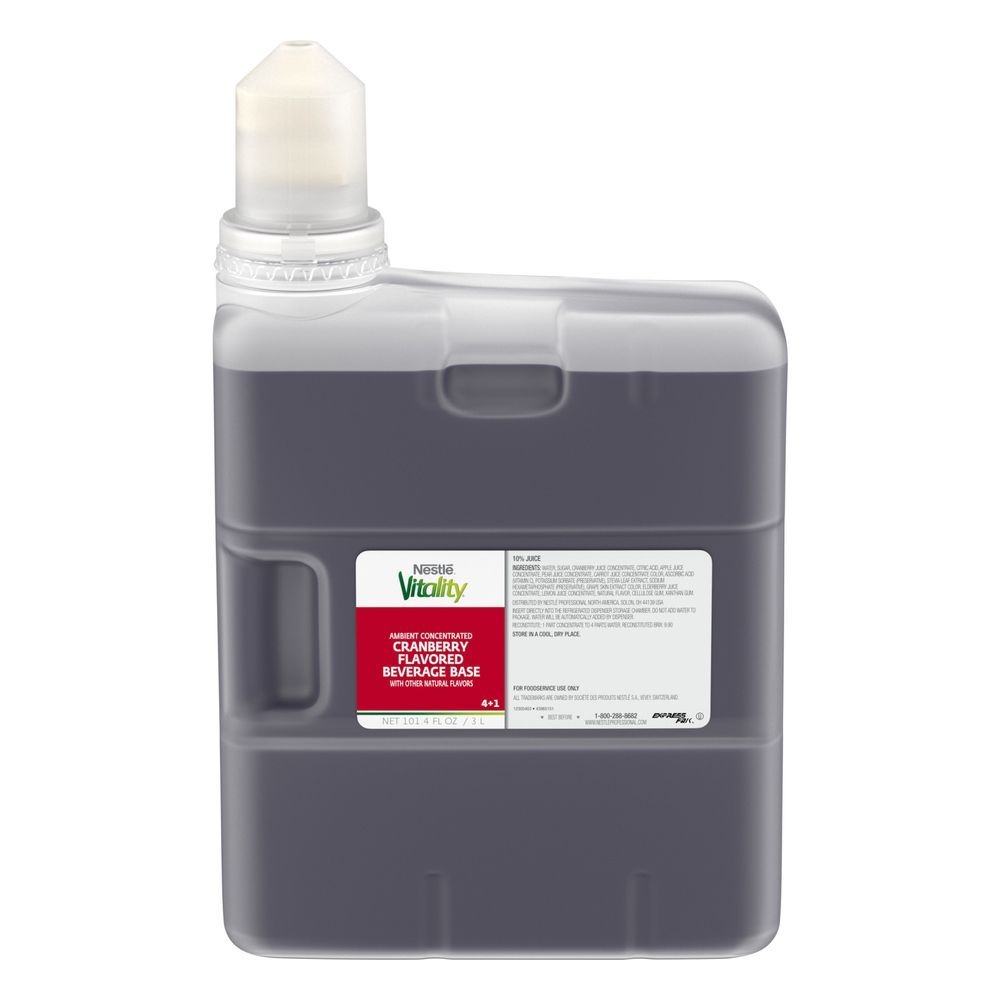 Nestle Vitality Cranberry Juice Concentrate, 3 Liter Bottle -- 3 per case