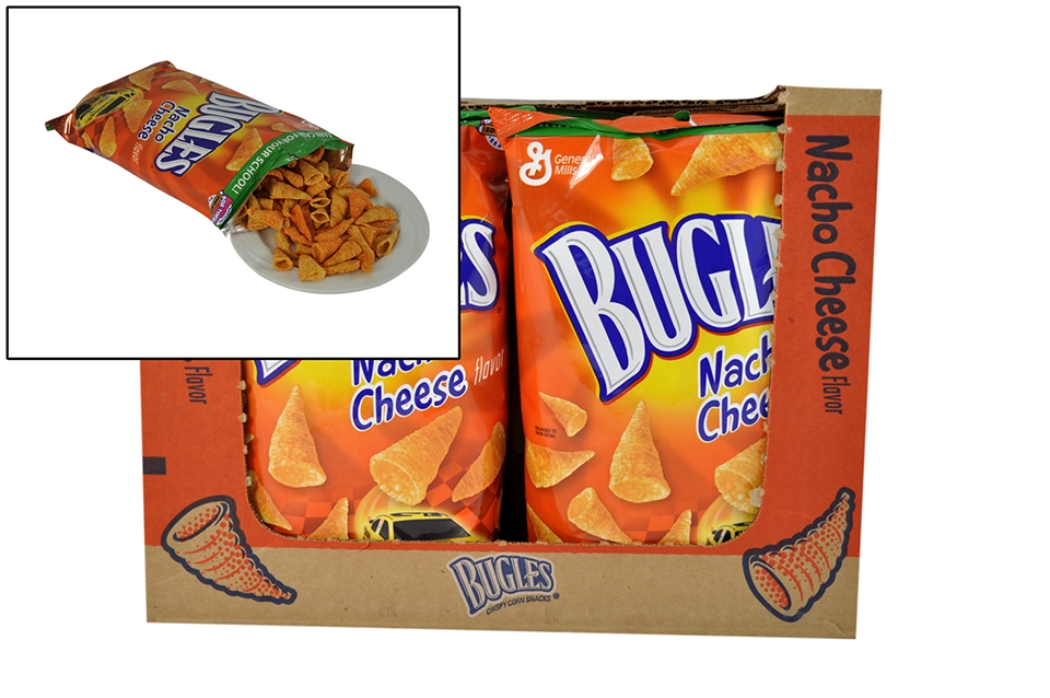 Bugles Nacho Snack, 7.5 Ounce -- 8 per case.