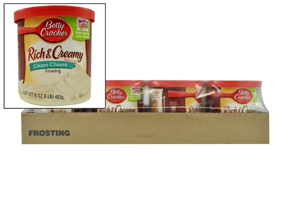 Betty Crocker Rich and Creamy Cream Cheese Frosting, 16 Ounce -- 8 per case.