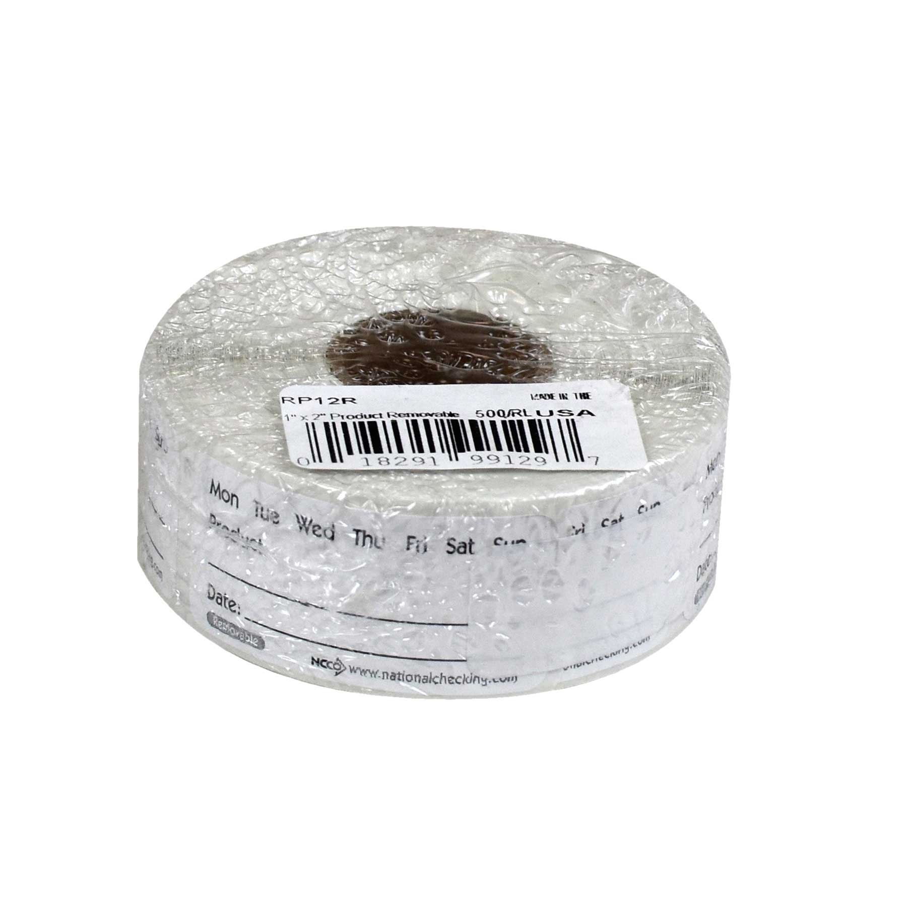National Checking Company Dateit Product Removable Label, 1 x 2 inch -- 500 per case.