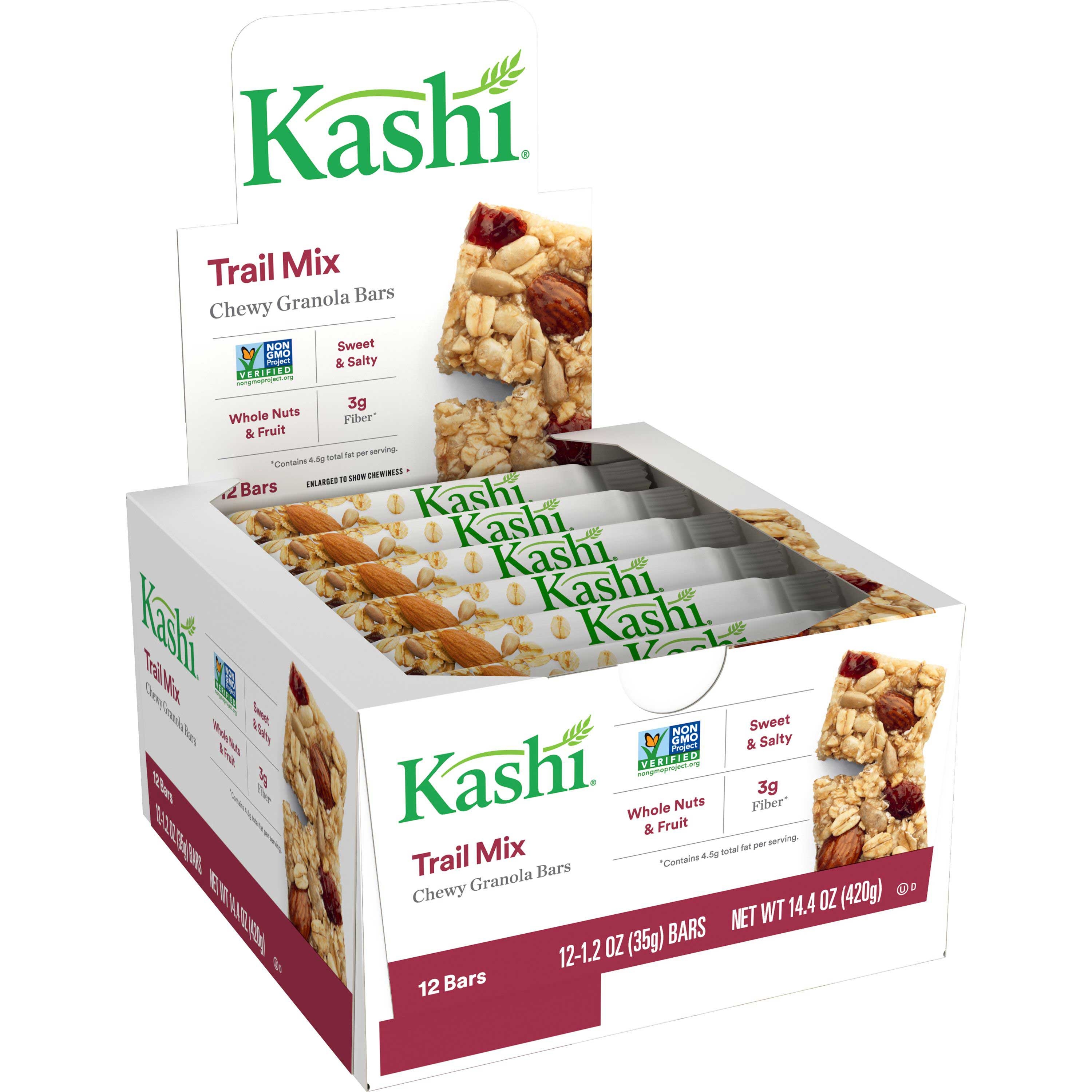 Kashi Chewy Trail Mix Granola Bar, 1.2 Ounce -- 72 per case