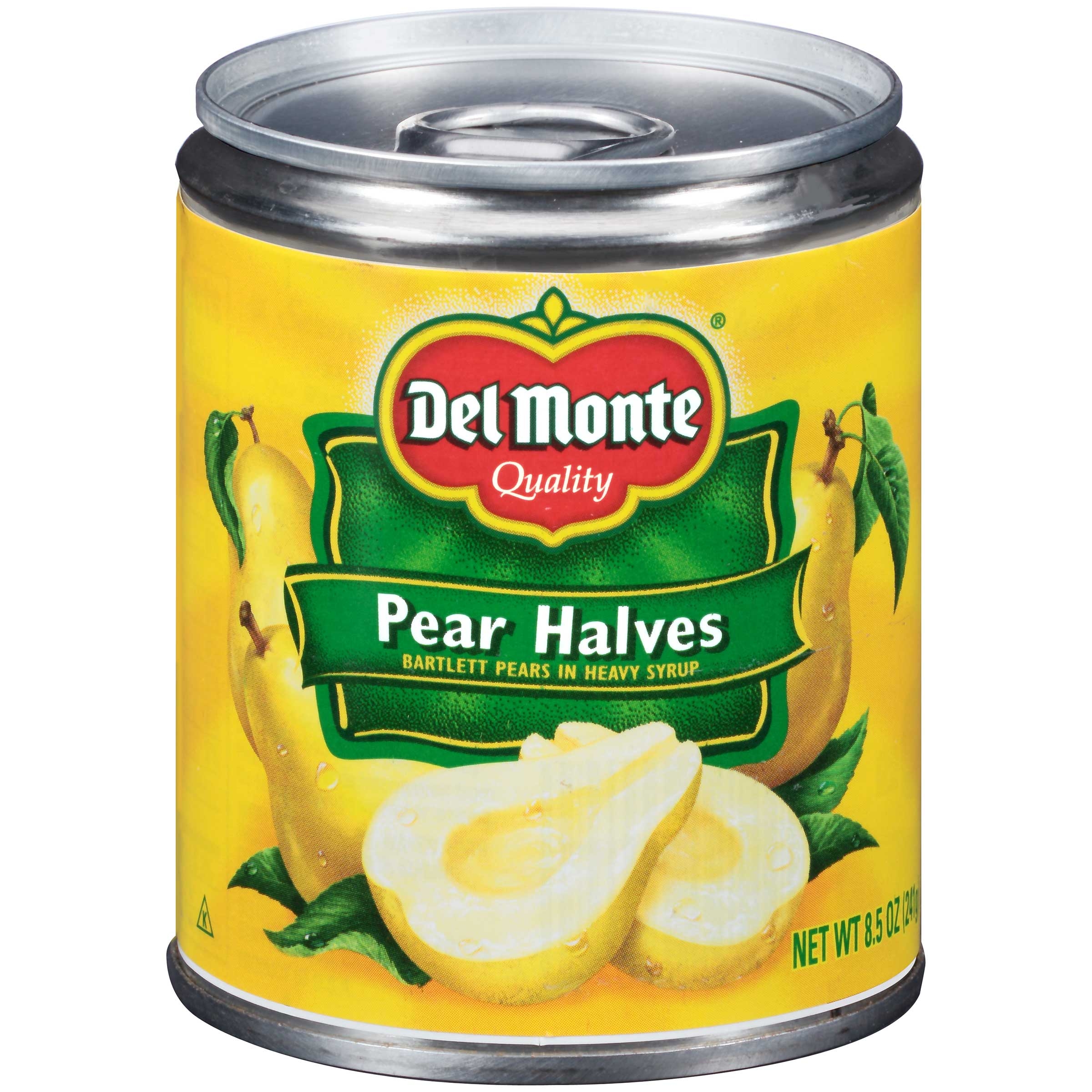 Del Monte Canned Pear Halves in Heavy Syrup, 8.5 Ounce -- 12 per case.