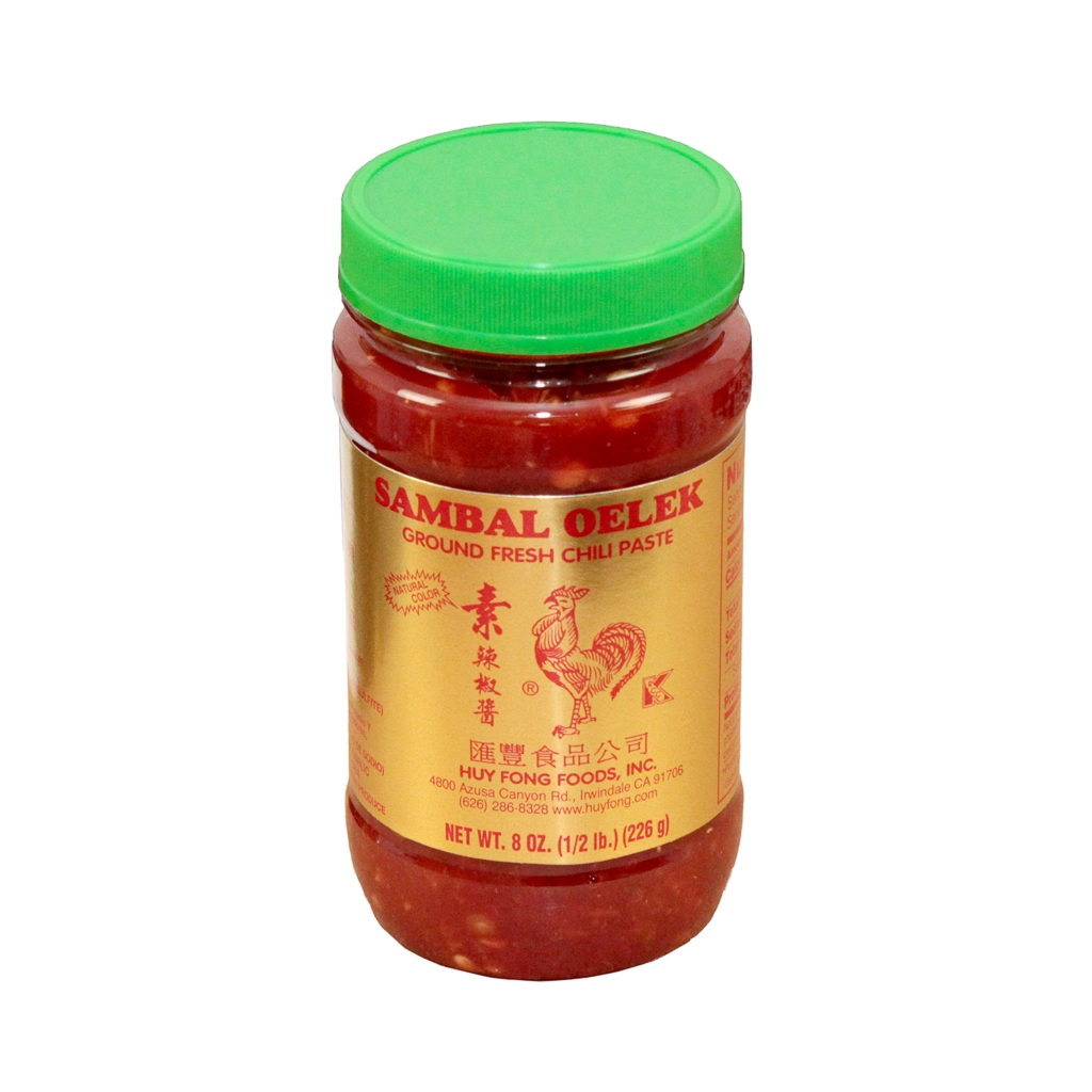 Huy Fong Sambal Oelex Chili Paste, 8 Ounce -- 24 per case.