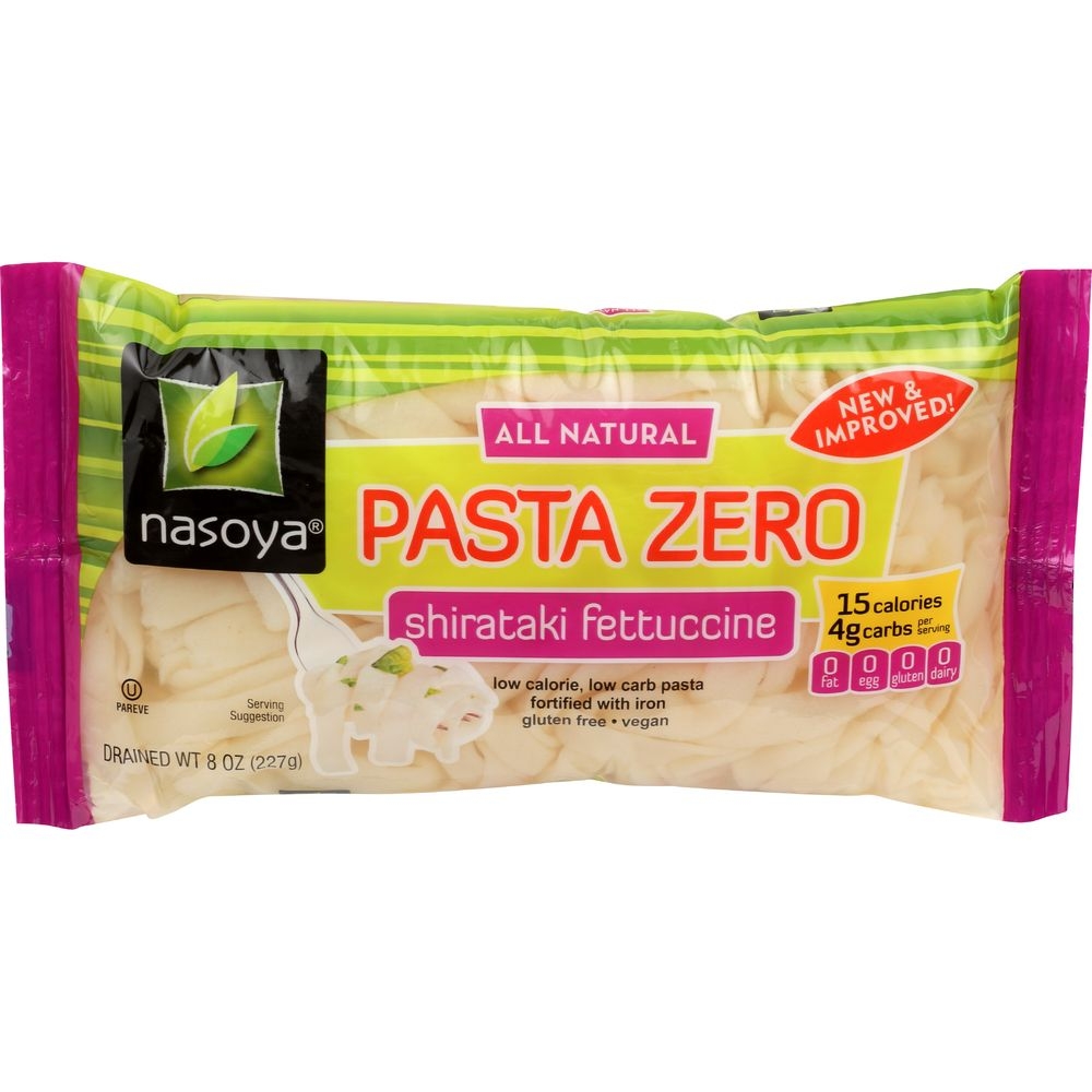 Nasoya Light Zero Shirataki Fettuccine Pasta, 8 Ounce -- 12 per case.