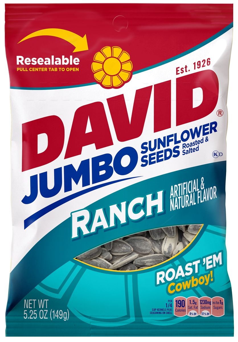 Conagra David Ranch Sunflower Seed, 5.25 Ounce -- 12 per case