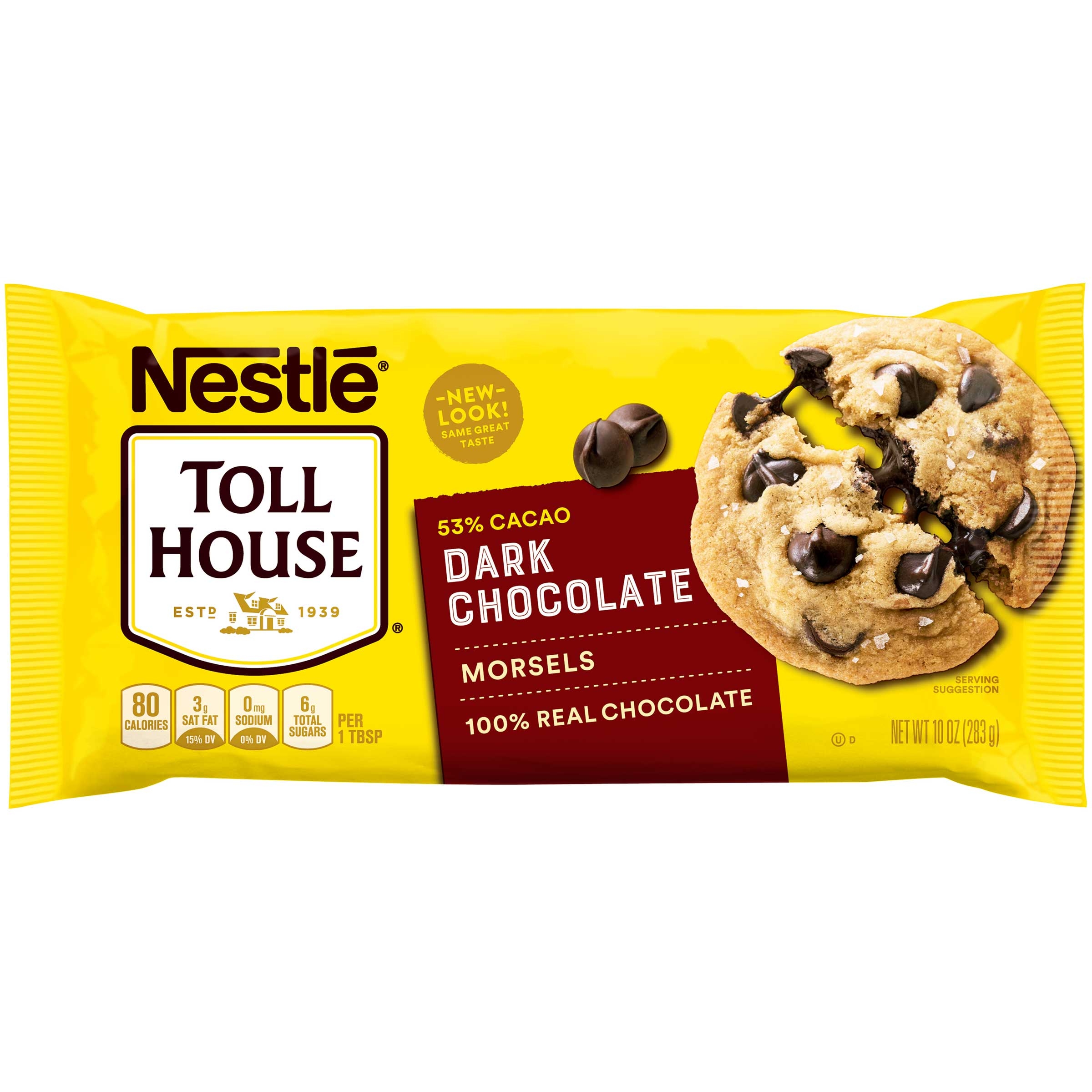 Toll House Dark Chocolate Morsel, 10 Ounce -- 12 per case.