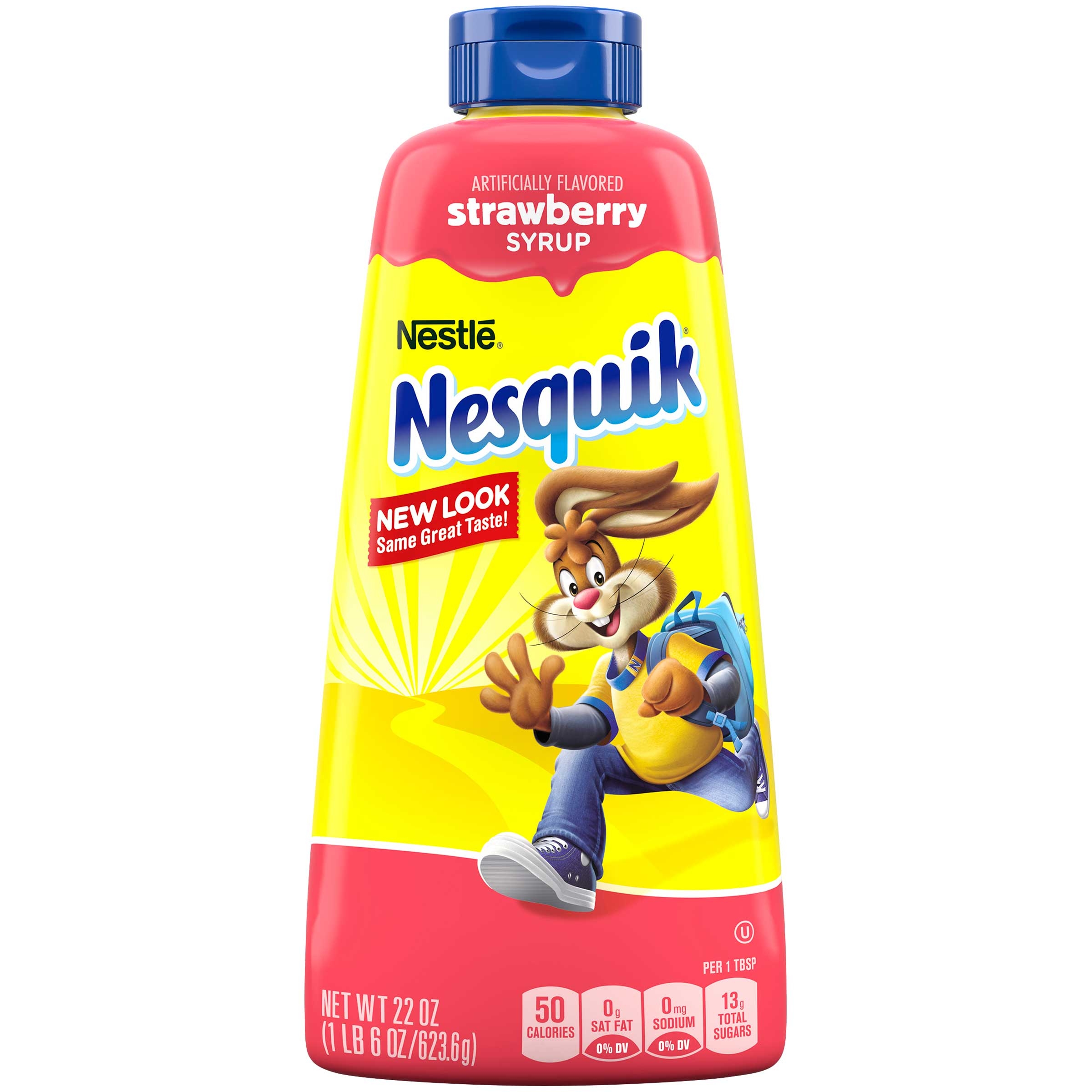 Nesquik Milk Flavoring Strawberry Syrup, 22 Ounce -- 6 per case.