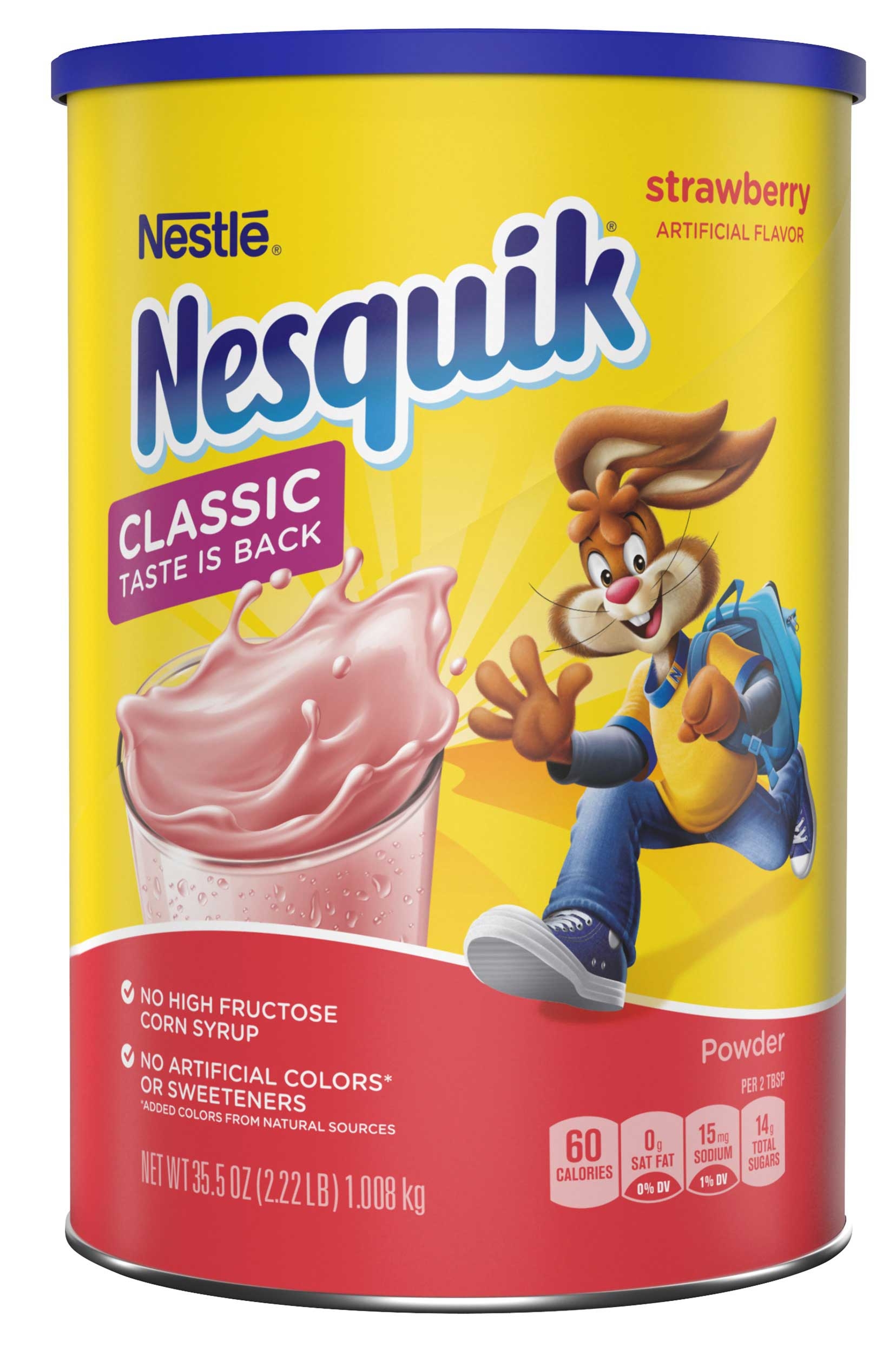 Nestle NESQUIK Strawberry Powder, 35.5 Ounce -- 3 per case