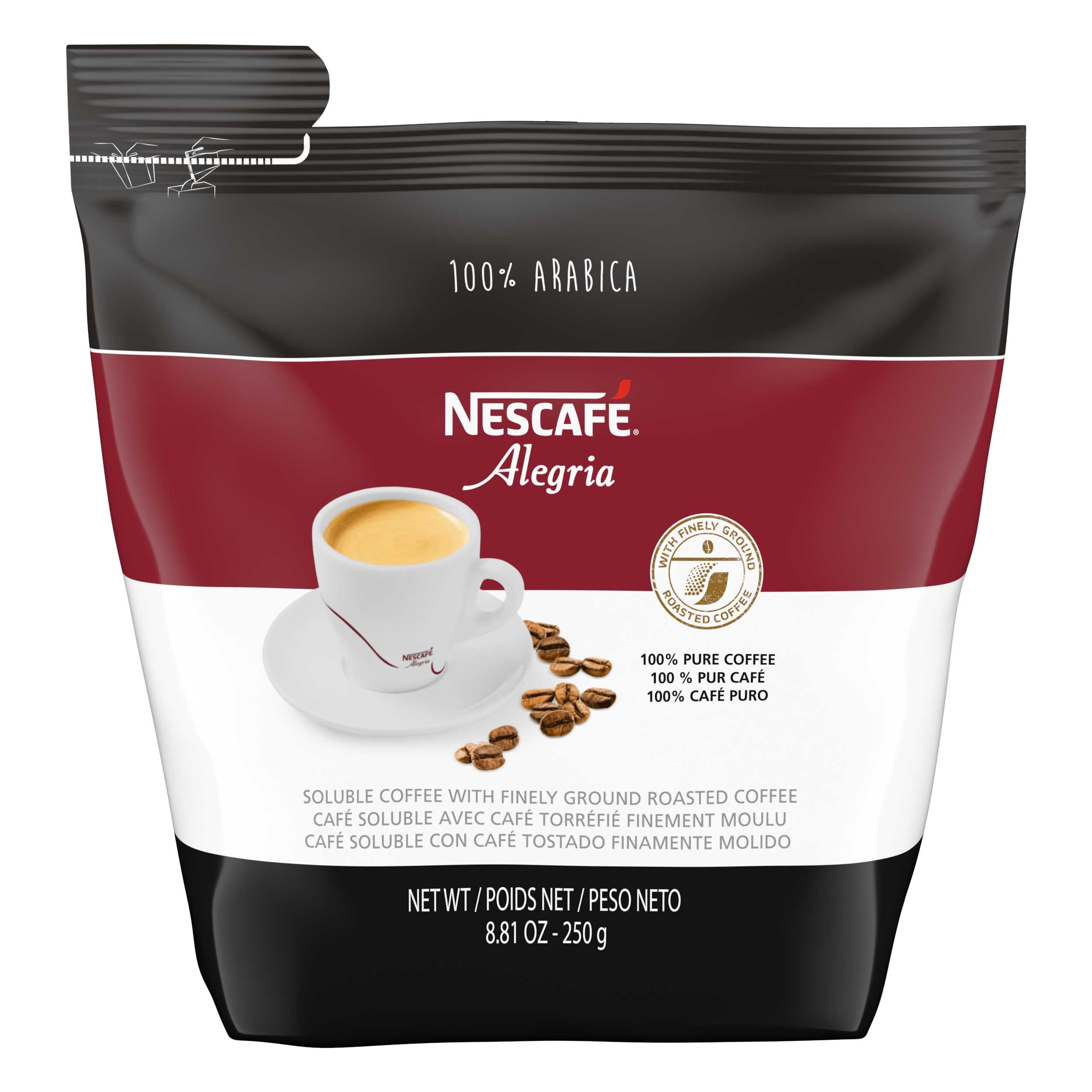 Nescafe 100 Percent Arabica Pure Coffee, 8.818 Ounce -- 4 per case.