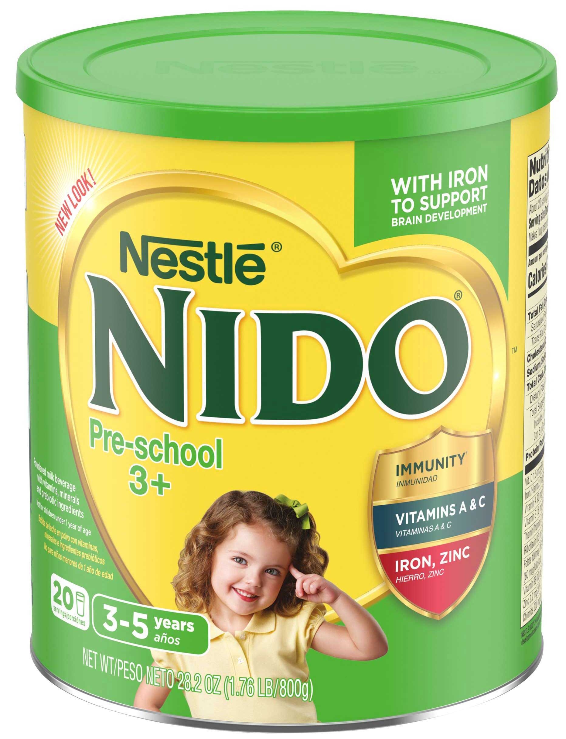 Nestle Nido Protectus 3 to 5 Years Brain Development Baby Formula, 1.76 Pound -- 6 per case