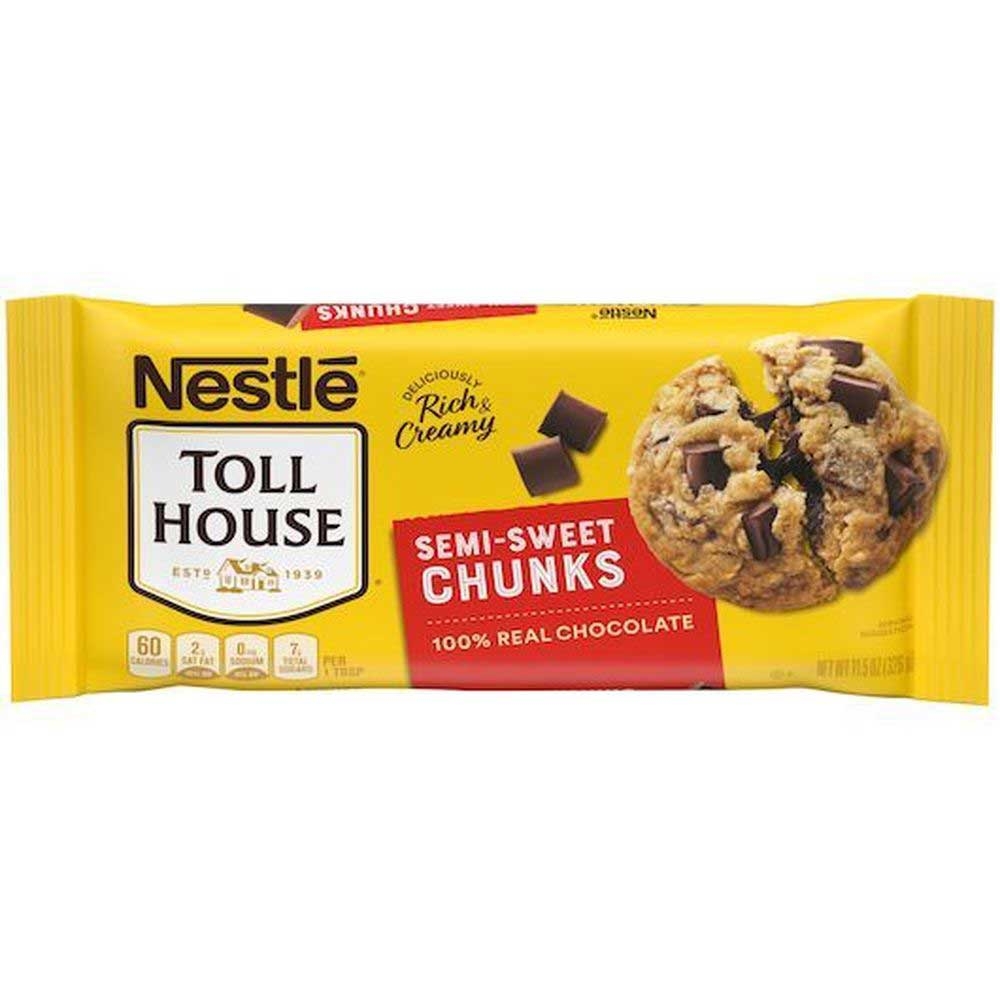 Nestle Toll House Morsels Semi-Sweet Chunk - Display, 11.5 Ounce -- 24 per case