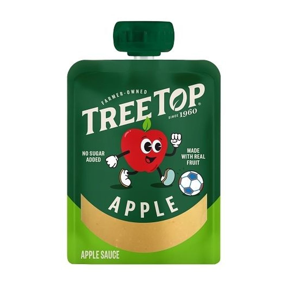 Tree Top No Sugar Added Apple Sauce, 3.2 Ounce Pouch - 40 per case