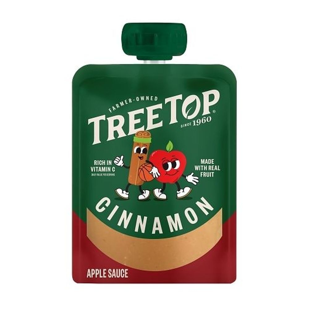 Tree Top Cinnamon Apple Sauce, 3.2 Ounce Pouch - 40 per case