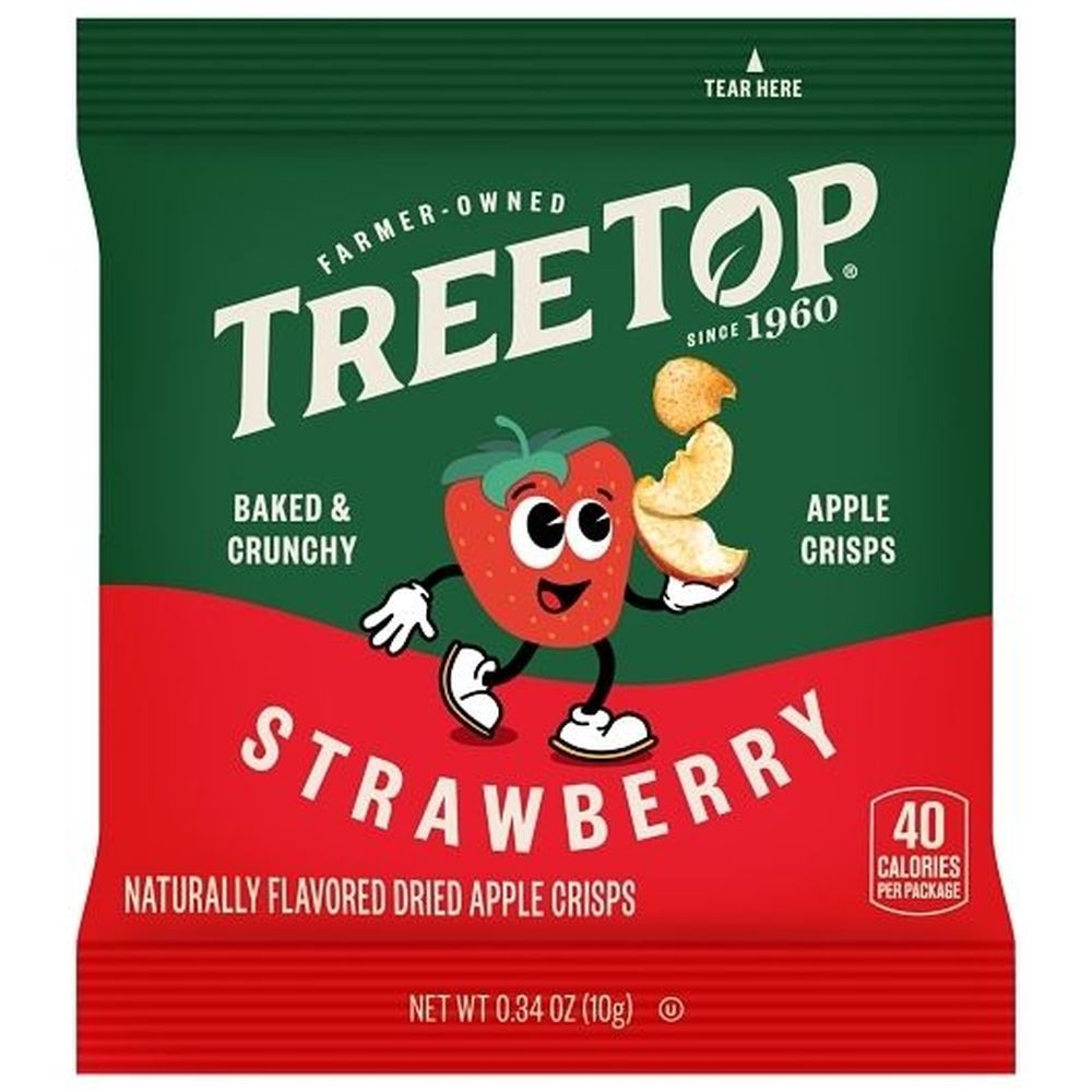 Tree Top Strawberry Flavored Apple Crisps, 0.34 Ounce - 125 per case