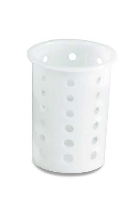 Cylinder Plastic, White 3 3/4 Inch -- 1 Per Case