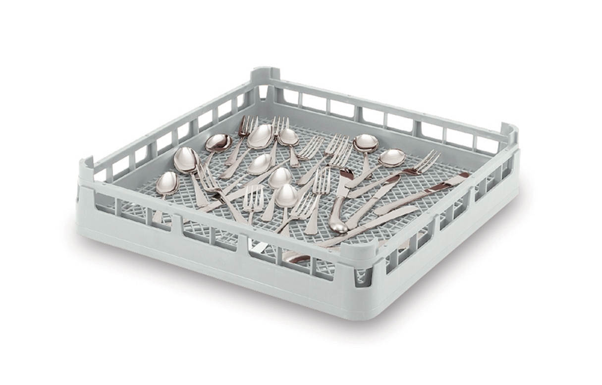 Vollrath Green Flatware Rack, 20 x 20 inch.