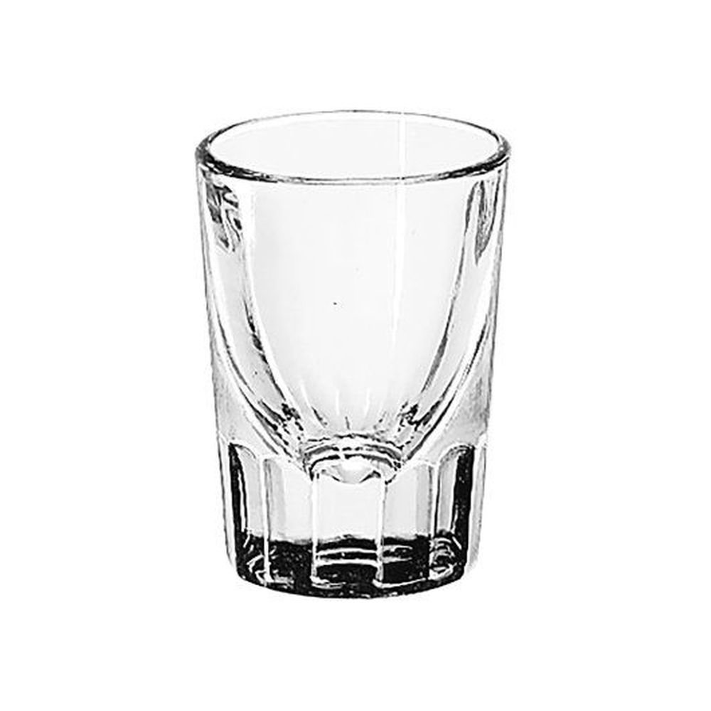 Libbey 5127/S0711 1.5 Ounce Fluted Lined Whiskey Shot Glass, 12 count -- 4 per case