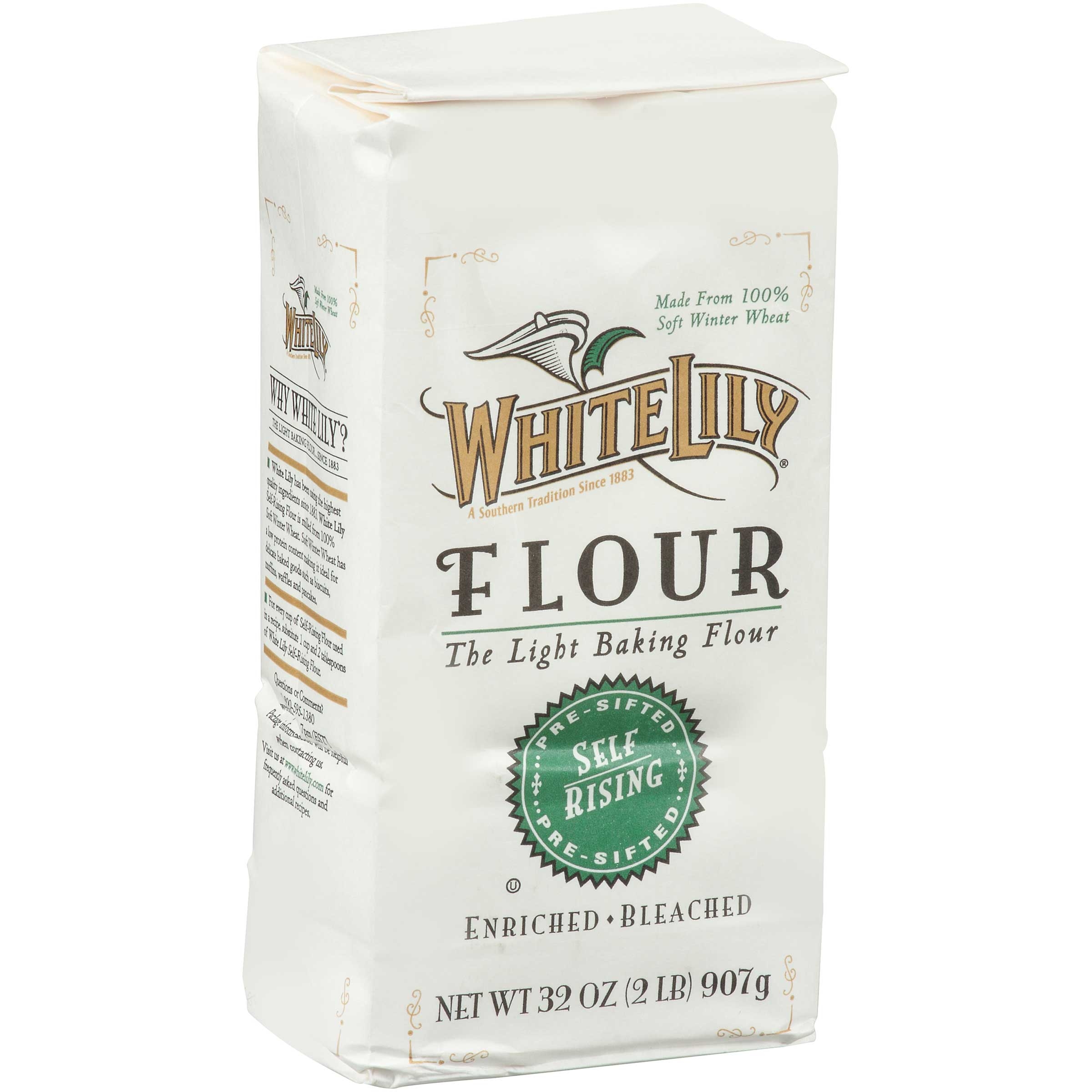 White Lily Self Rising Flour, 32 Ounce -- 12 per case.