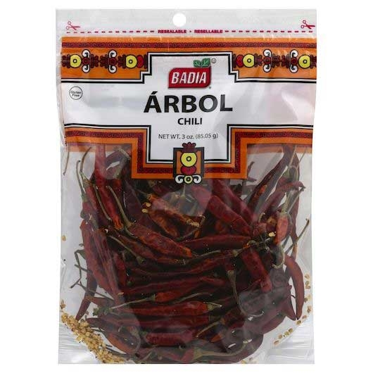 Badia Arbol Chili, 3 Ounce -- 12 per case