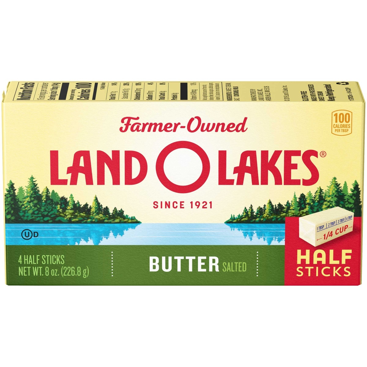 Land O Lakes Salted Butter, 8 Ounce -- 12 per case