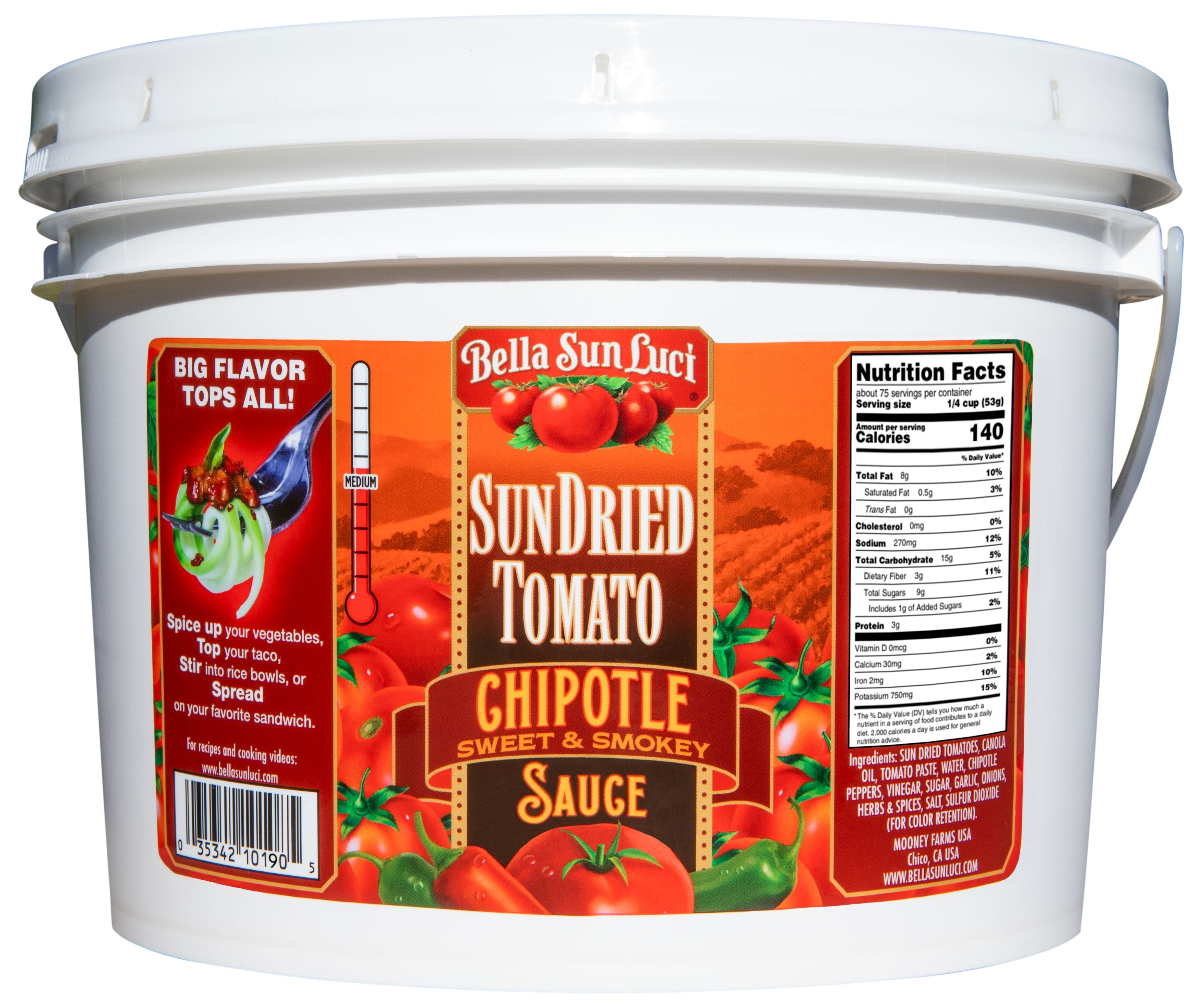 Bella Sun Luci Sun Dried Tomato Chipotle Sauce.
