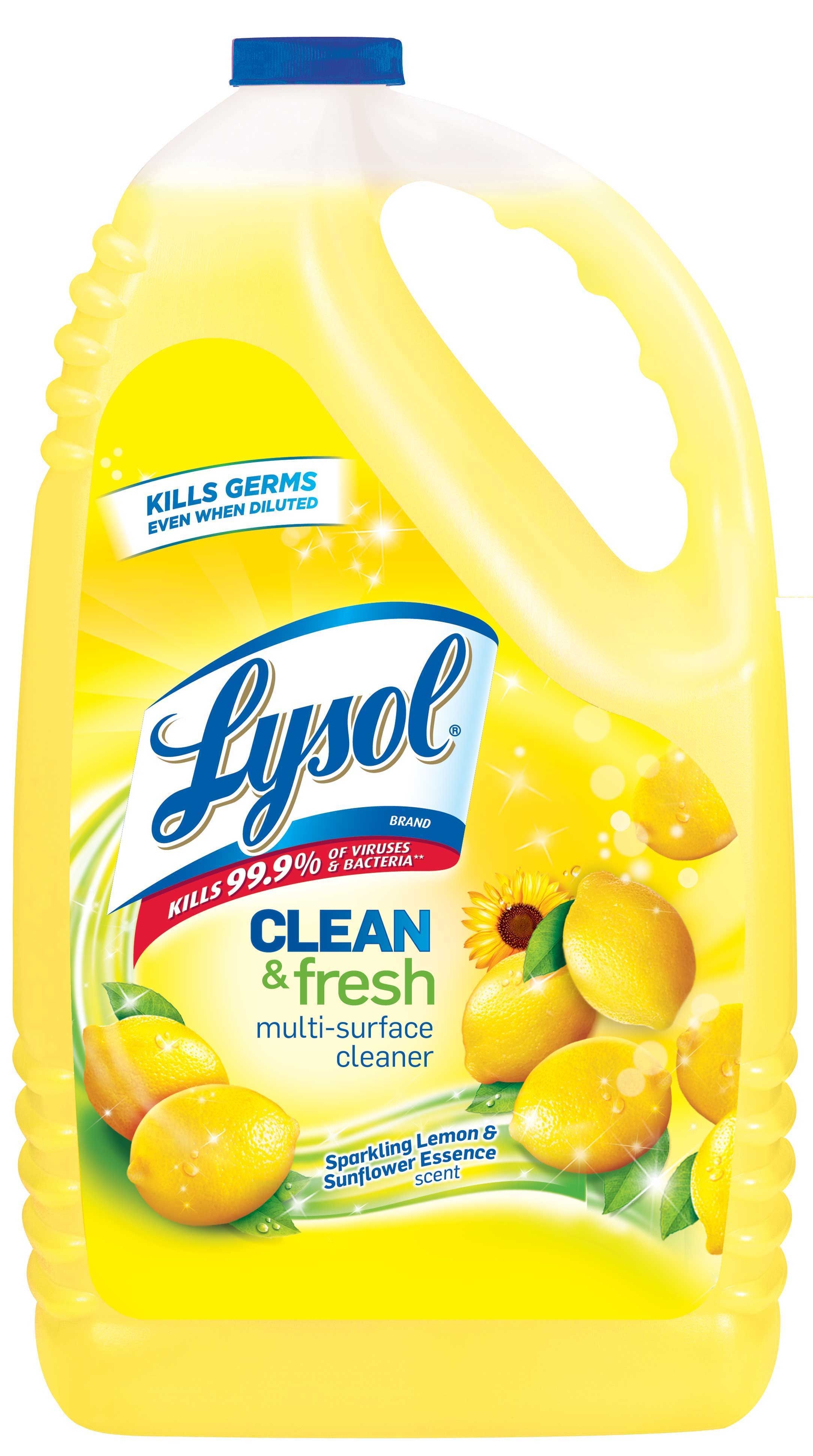 Lysol Lemon Breeze Pourable All Purpose Cleaner, 144 Fluid Ounce -- 4 per case