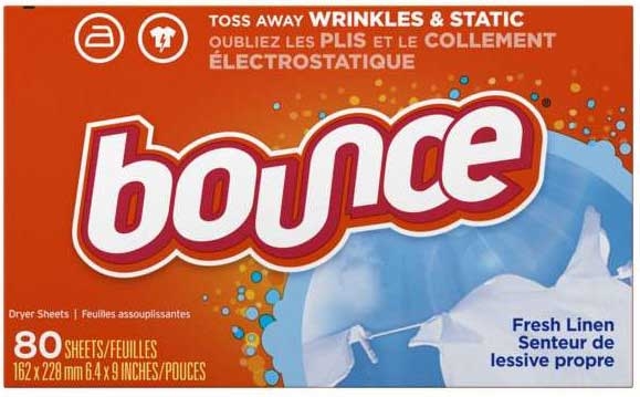 Bounce Fresh Linen Fabric Softener Dryer Sheets - 80 count per pack -- 6 packs per case