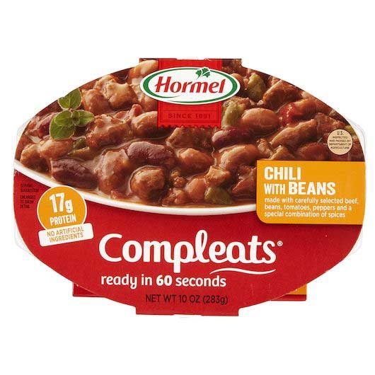 Hormel Compleats Chili with Beans, 10 Ounce -- 6 per case