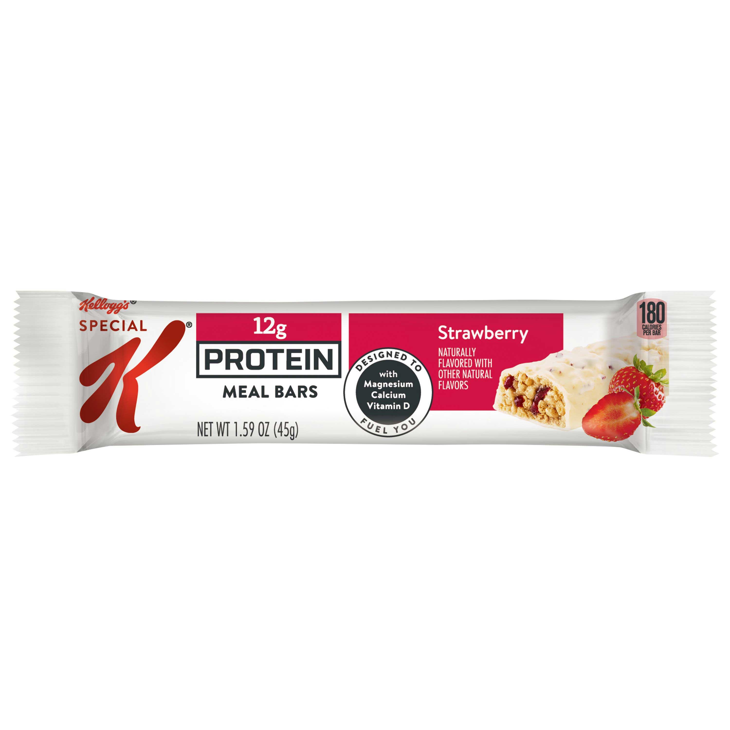 Kelloggs Special K Protein Meal Bar, Strawberry, 1.59oz, 8/Box