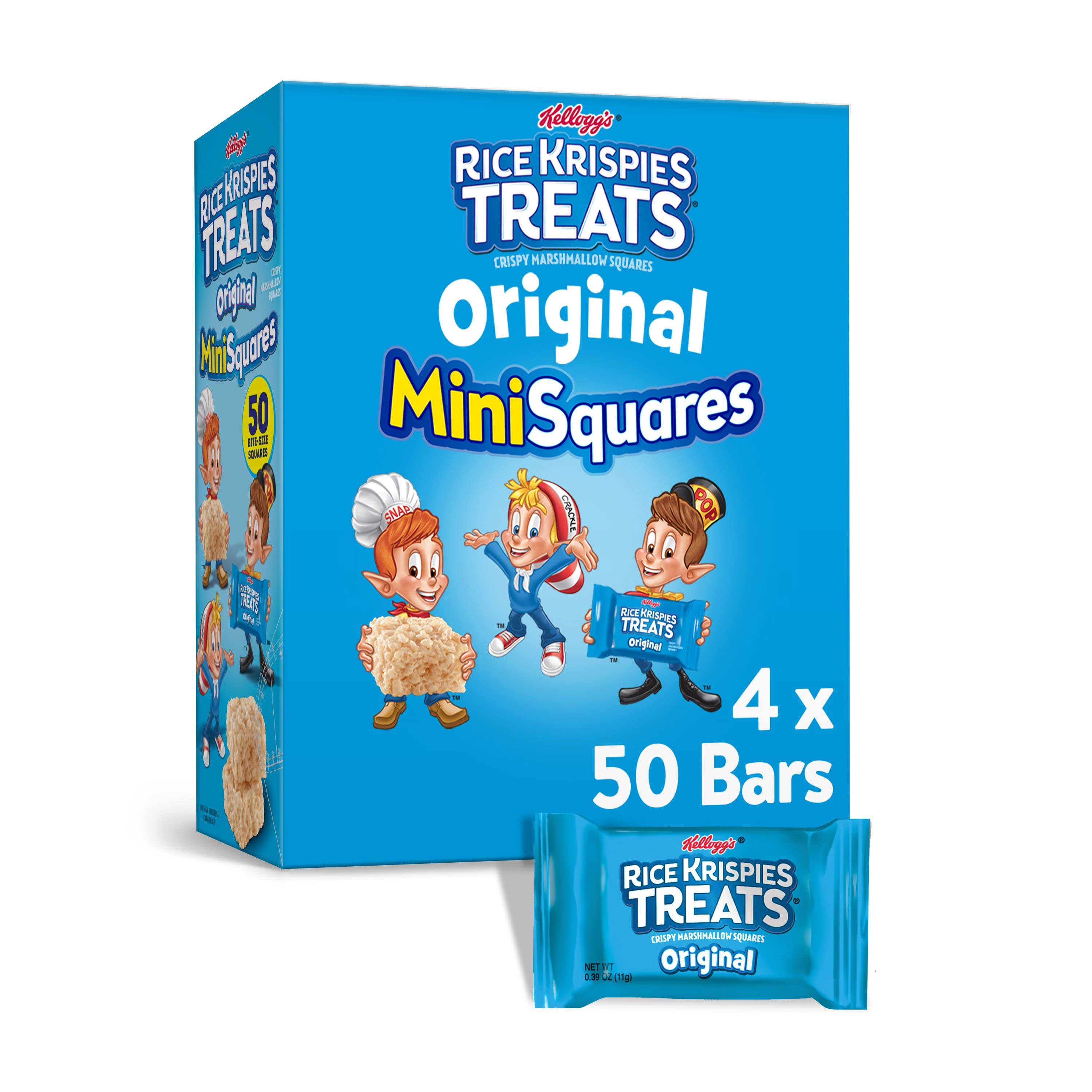 Kelloggs Rice Krispies Treats The Original Crispy Marshmallow Squares, 0.39 Ounce -- 200 per case