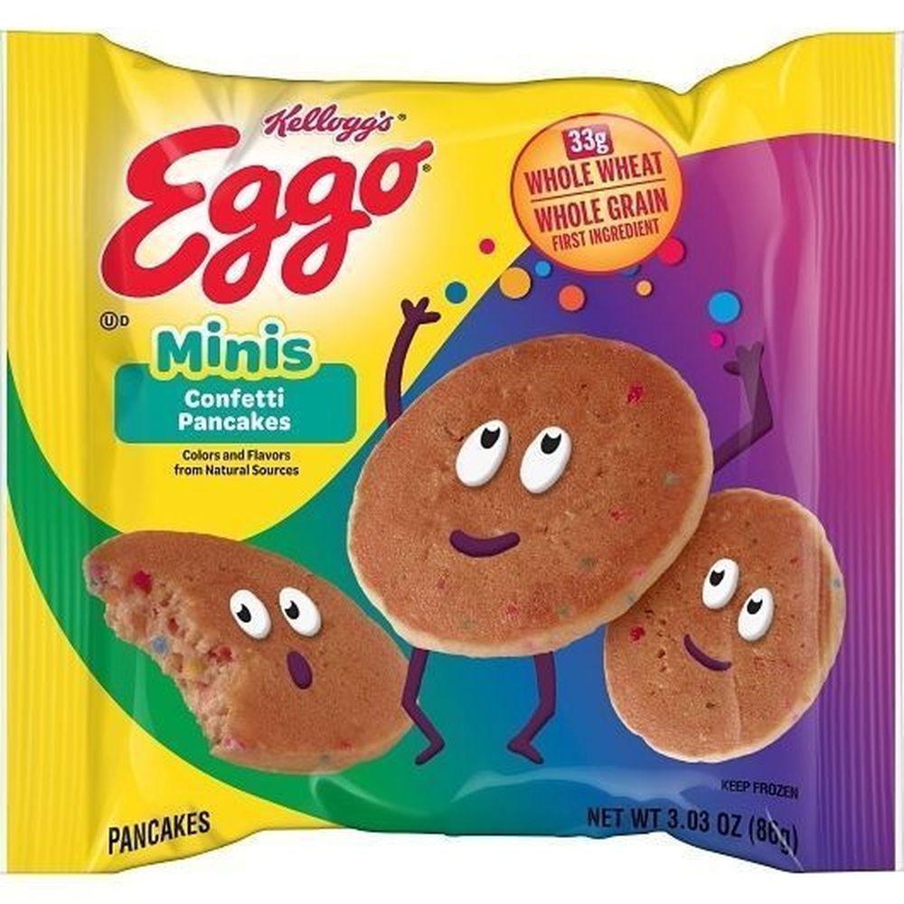 Eggo Mini Confetti Pancakes Bites, 3.03 Ounce -- 72 per case