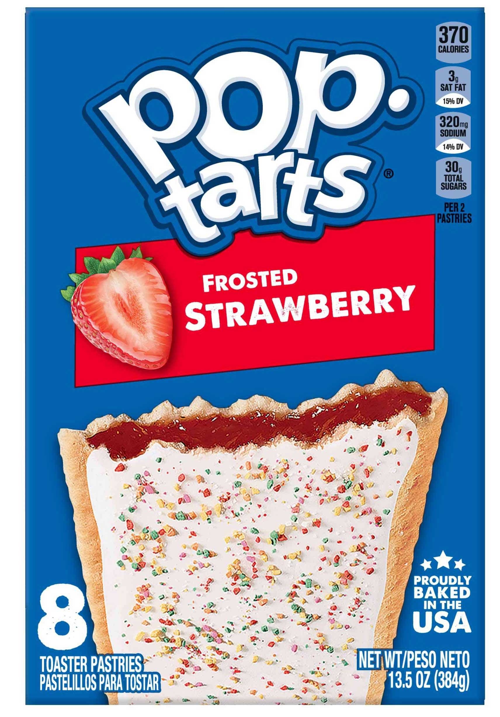 Kelloggs Frosted Strawberry Pop Tarts, 13.5 Ounce -- 12 per case