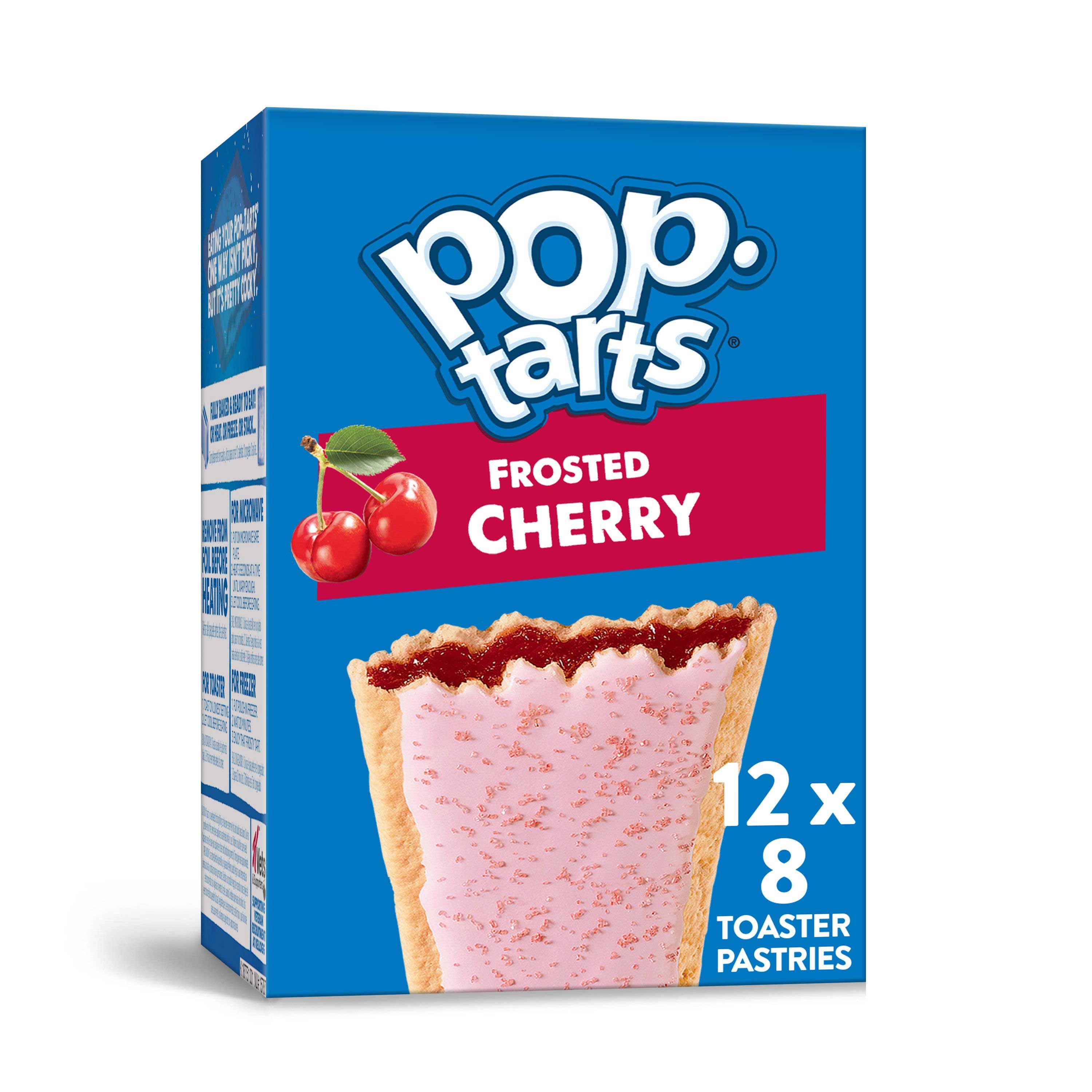 Kelloggs Pop-Tarts Frosted Cherry Toaster Pastries, 13.5 Ounce -- 12 per case