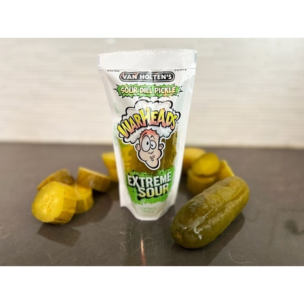 Van Holtens Warheads Extreme Sour Dill Pickle -- 12 per case