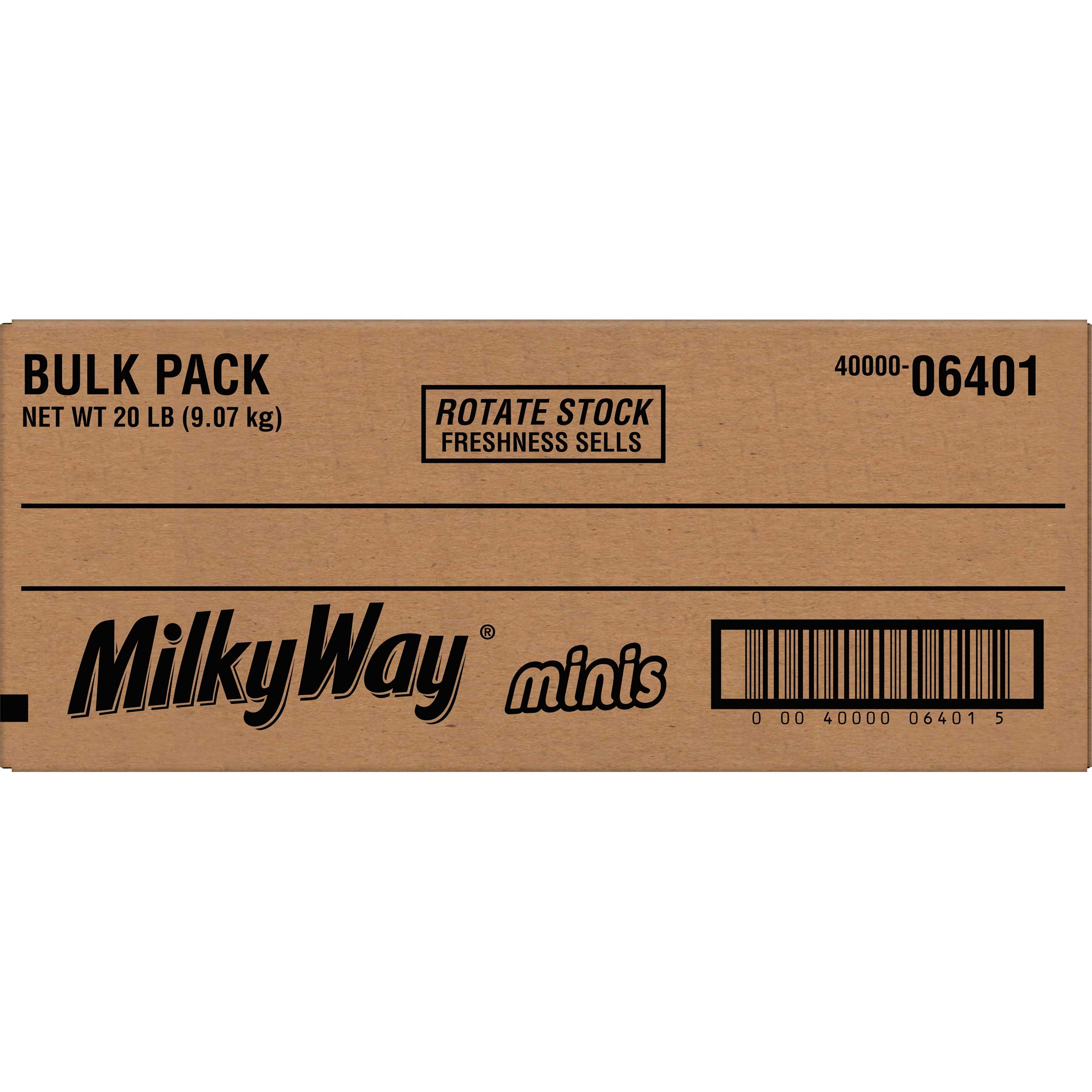 Milky Way Miniatures Candy Bar, 20 Pound.