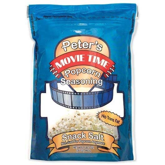 Peters Movie Time White Popcorn Seasoning Salt , 35 Ounce -- 12 per case