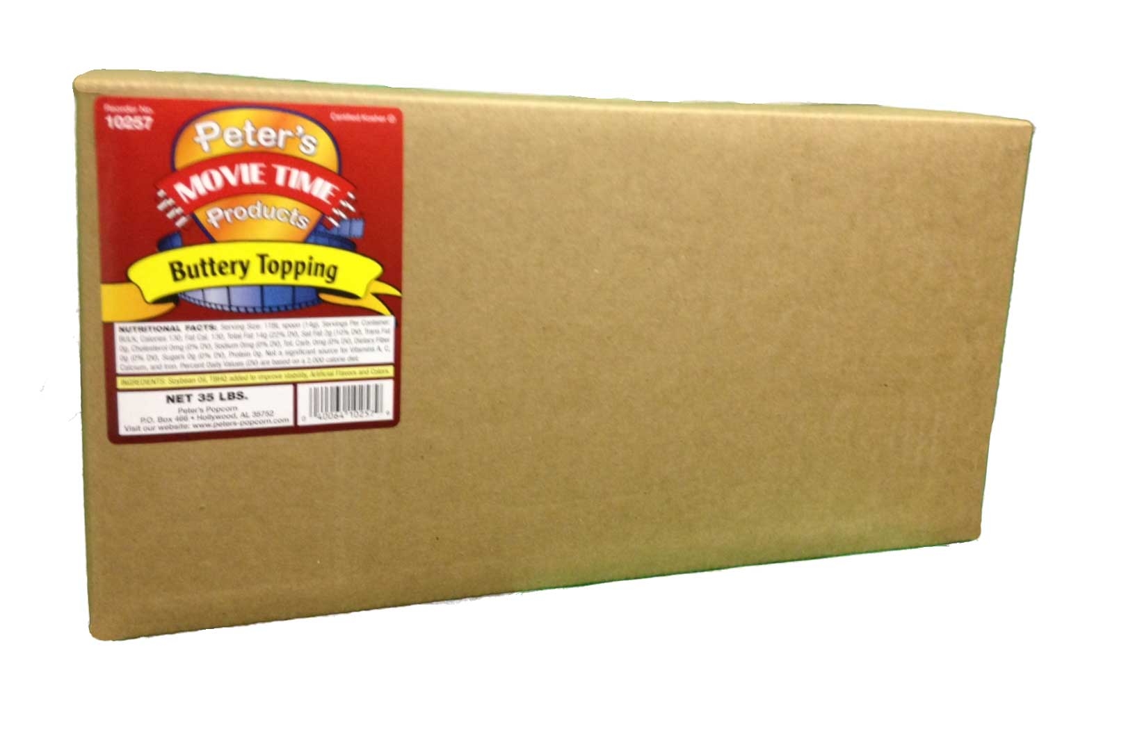 Peters Movie Time Buttery Topping, 35 Pound.