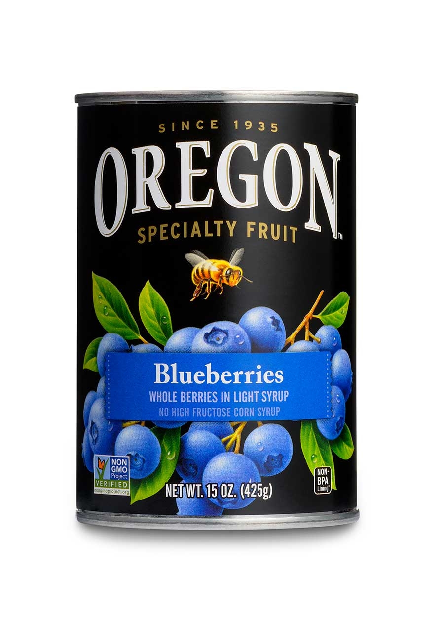 Oregon Fruit Blueberries in Syrup, 15 Ounce -- 8 per case