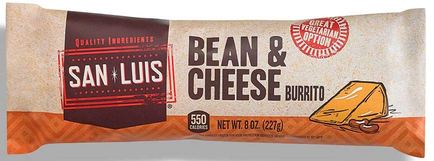Deli Express San Luis Bean and Cheese Burrito, 8 Ounce -- 10 per case