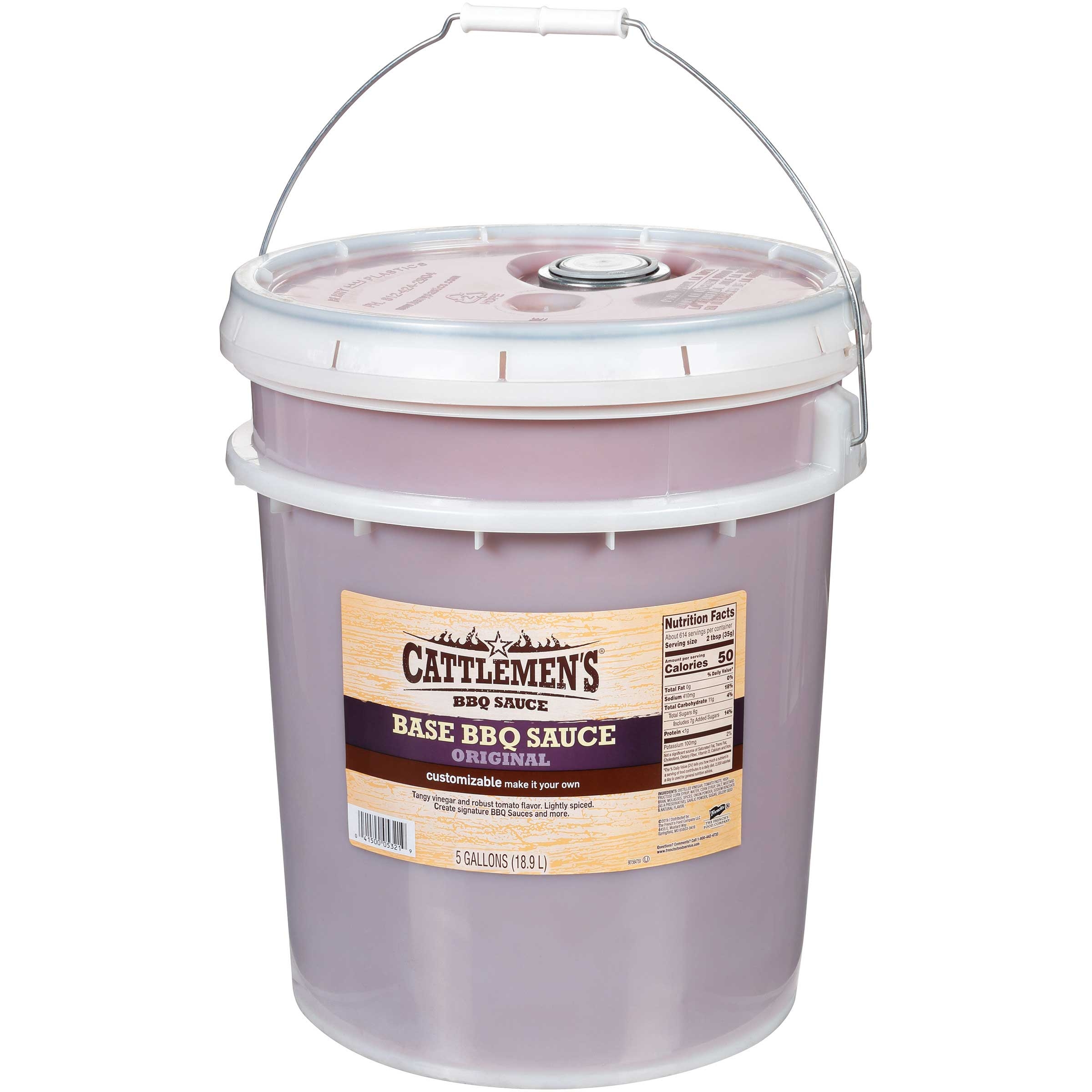 Cattleman Barbecue Sauce Original 5 Gallon