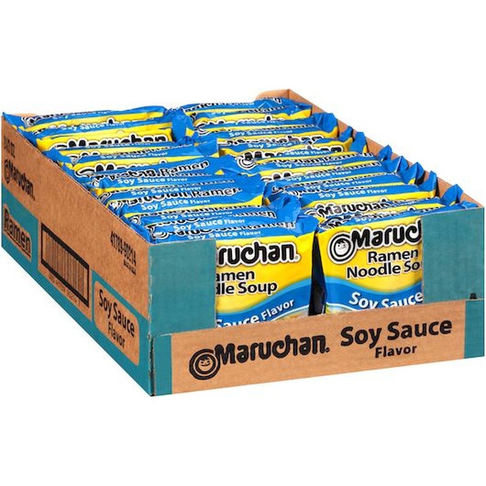 Maruchan Ramen Soy Sauce Noodle Soup, 3 ounce -- 24 per case