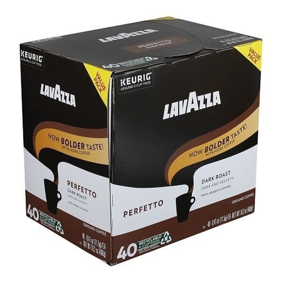 Lavazza 40 Kcup Perfetto Dark Roast Coffee, 16.22 Ounce -- 4 per case