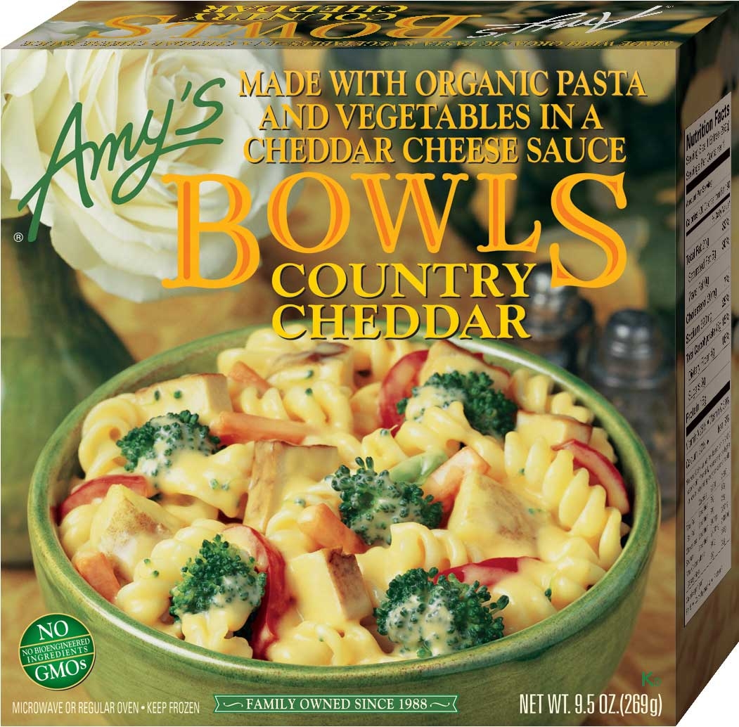 Amys Organic Country Cheddar Bowl, 9.5 Ounce -- 12 per case