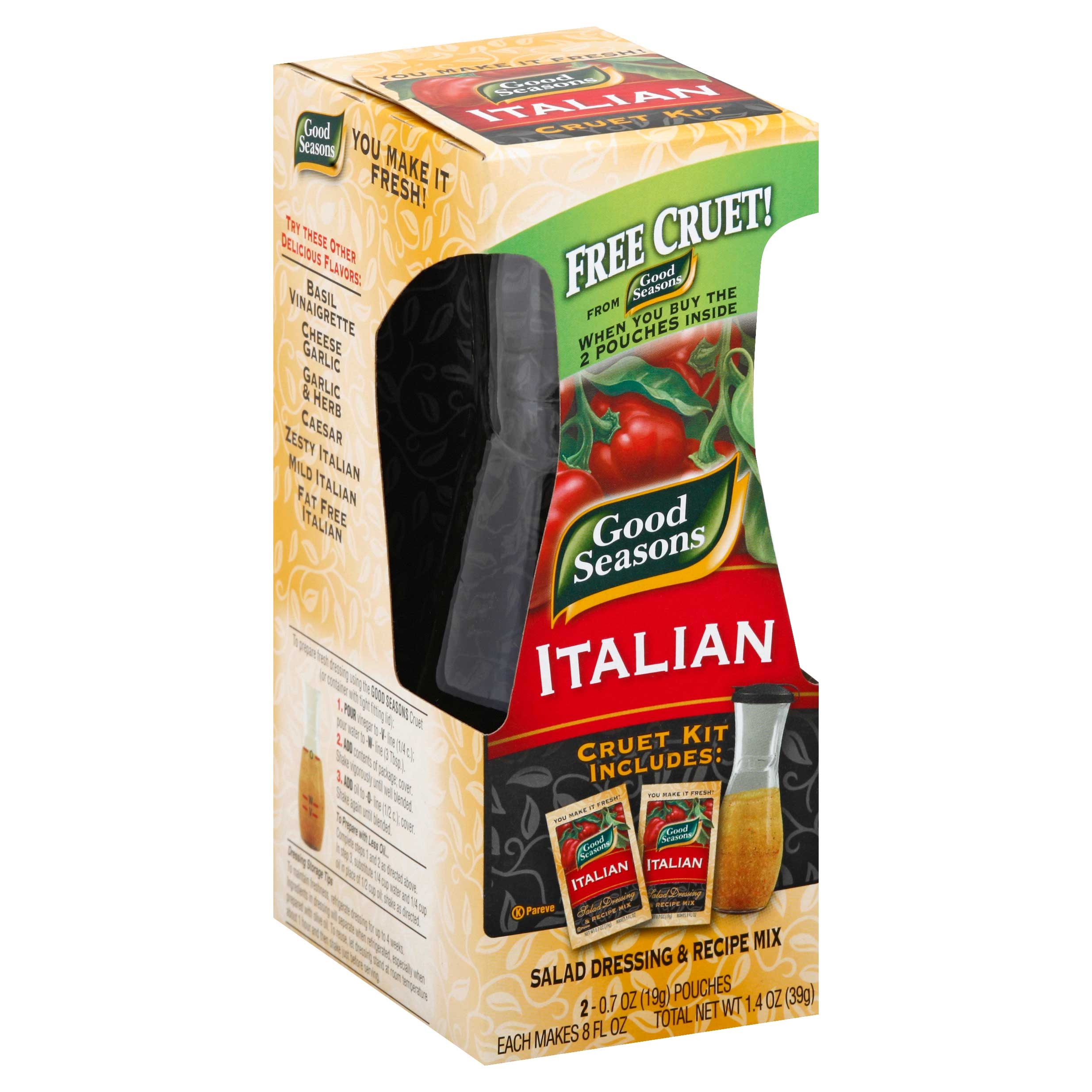 Good Seasons Italian Salad Dressing and Recipe Mix, 1.4 Ounce Packet -- 6 per case.