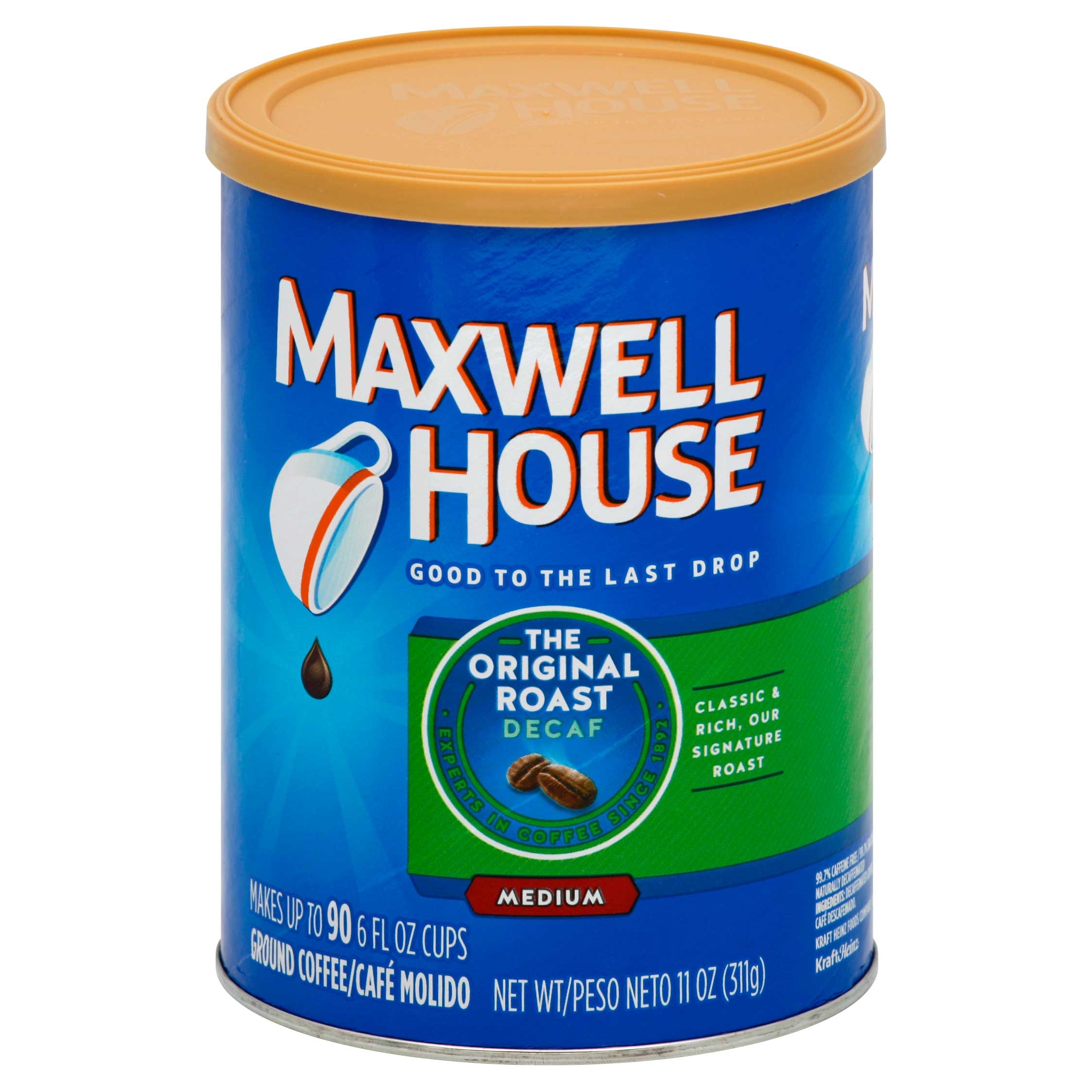 Maxwell House Original Decaffeinated Coffee, 11 Ounce -- 6 per case.