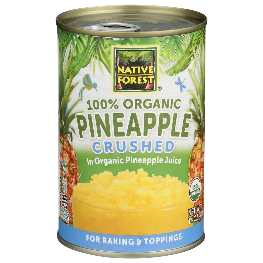 Native Forest Organic Crushed Pineapple, 14 Ounce -- 6 per case