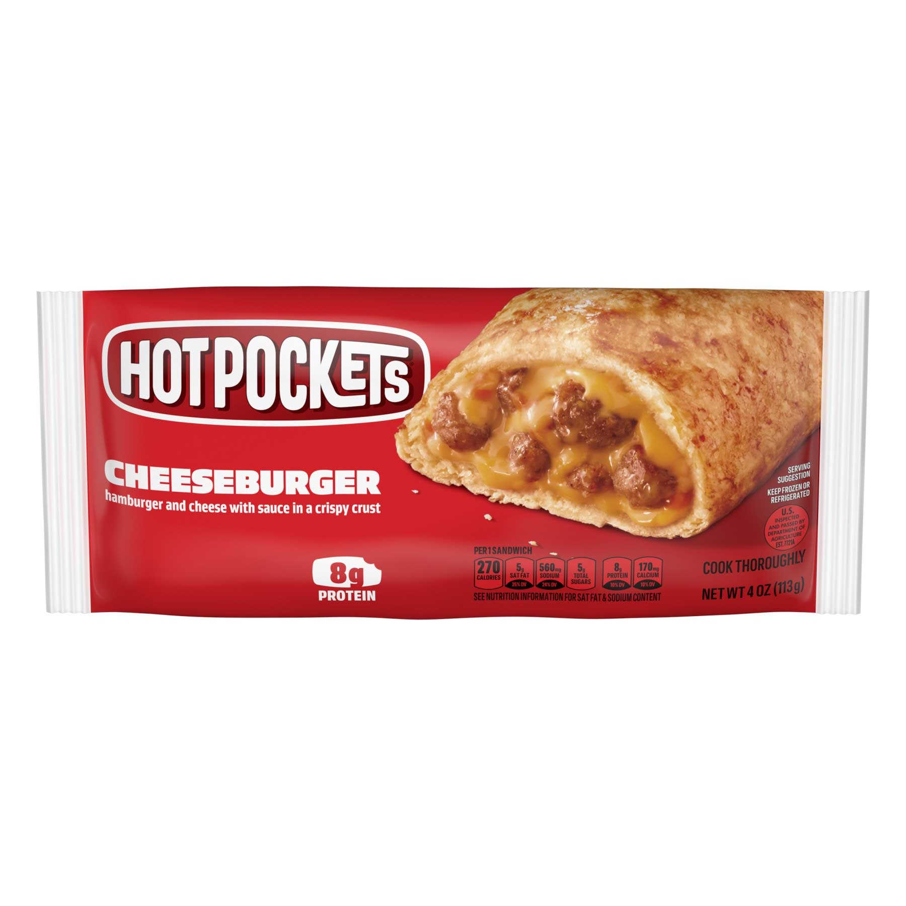 Hot Pockets Cheeseburger, 4 Ounce -- 30 per case