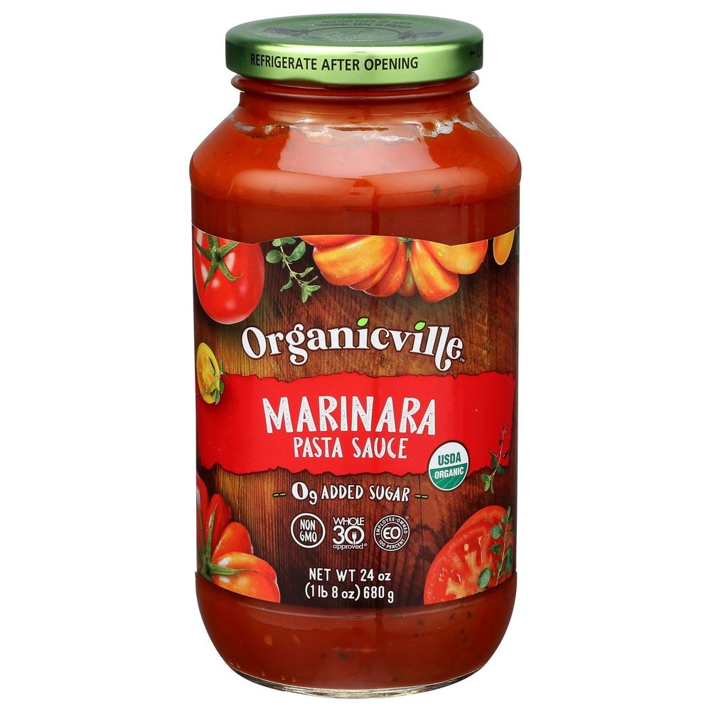 Organicville Organic Marinara Pasta Sauce, 24 Ounce -- 6 per case