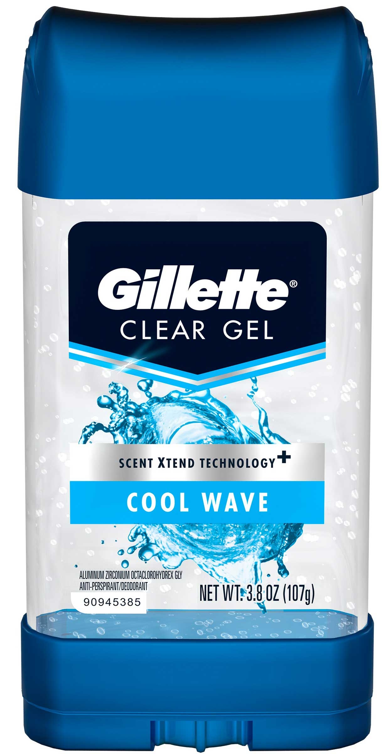 Gillette Cool Wave Clear Gel Antiperspirant Deodorant, 4 Ounce -- 12 per case.