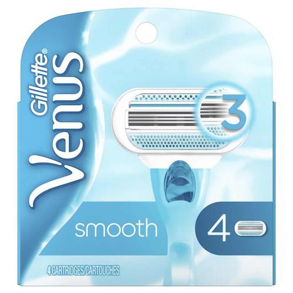 Venus Smooth Female Premium Cartridge Blade for Razor, 4 count -- 48 per case
